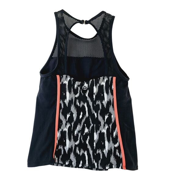 Trina Turk Recreation Bathing Suit Top Womens XL Black Orange Gray White Tankini - Picture 2 of 11